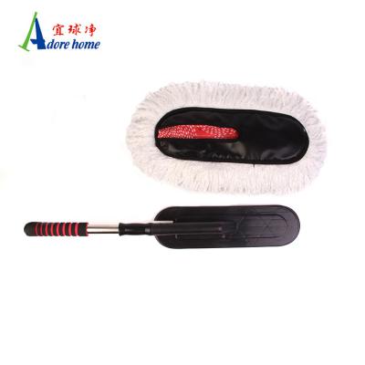 China Microfiber Telescopic Car Dusting Long Handle Car Wash Brush Cleaning Cloth for sale