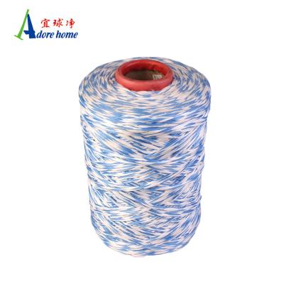 China High Tenacity Chinese Factory Twisted Microfiber Bundled Broom Yarn Material For Brooms Manufacturing Polyester Blended Yarn for sale