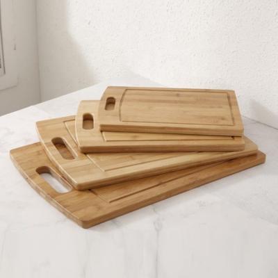 China Viable Design OEM Bamboo Wooden Choppers Cutting Board Kitchen Customized Box Wrap Hot Logo Packing Piece Pcs for sale