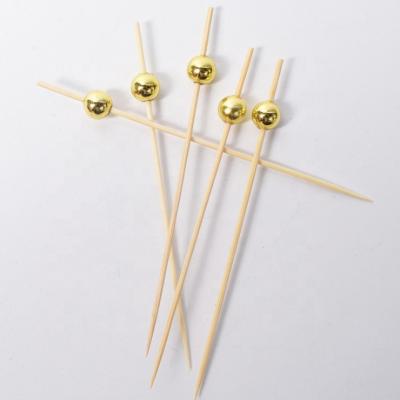 China Convenient easily cleaned fruit bamboo wooden skewer and stick for sale