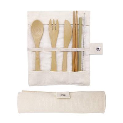 China Viable The Wooden Spoon Picnic Cutlery Set | Reusable Bamboo Utensil Set for sale