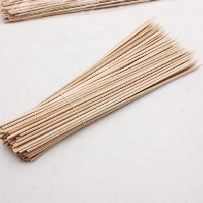 China High Quality Disposable Custom Made Round Bamboo Skewer Easily Cleaned From BBQ Grill 40cm for sale