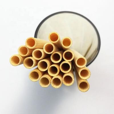 China Stocked Biodegradable Straws , 100% Natural Bamboo Grass Organic Eco Friendly Disposable Drinking Straws for sale