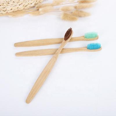 China Eco-friendly Disposable Recyclable Organic Bamboo toothbrushBiodegradable Natural Bamboo Toothbrush Charcoal 4-Pack for sale