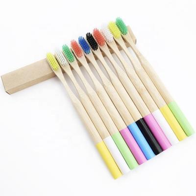 China Disposable Toothbrush With Bamboo Charcoal Fiber Stiffen Bamboo Toothbrush Medium Activated Charcoal Powder for sale