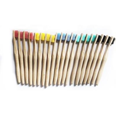 China Disposable Biodegradable Eco - Friendly Natural Bamboo Charcoal Toothbrush for sale