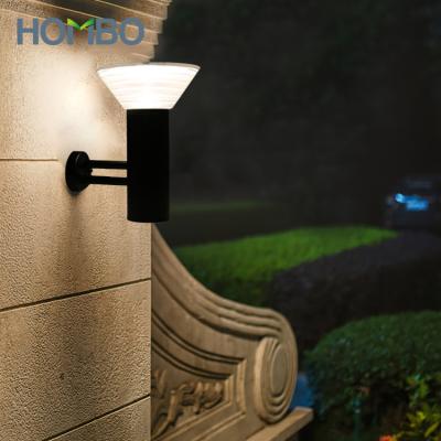 China High Quality Auto Rechargeable Aluminum Waterproof PC HOMBO Ip65 7W LED Outdoor Solar Wall Light for sale