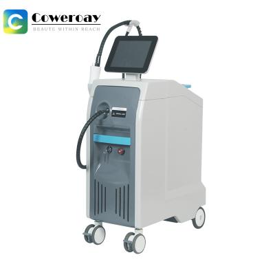 China Leverancier Dual Wavelength Laser Hair Removal Machine voor het verwijderen van tatoeages en pigment Te koop