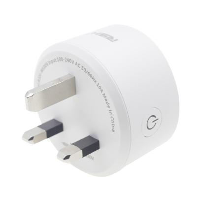 China Google Assitance Ordered Plug Radio Factory Hot Sales 10a Wifi UK Electronic Device Smart Plug for sale