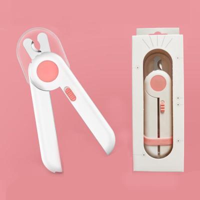 China New Viable Hot Sale Amazon Pet Nail Clipper Scissors LED Claw Safe Free Dog Cat Nail Cutter Care Folder Stainless Steel for sale