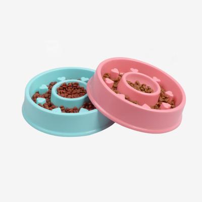 China Slow Food Viable Interactive Driver High Quality Eco-friendly Pet Heart Shape Dog Bowl For Healthy Eating Food Habit for sale