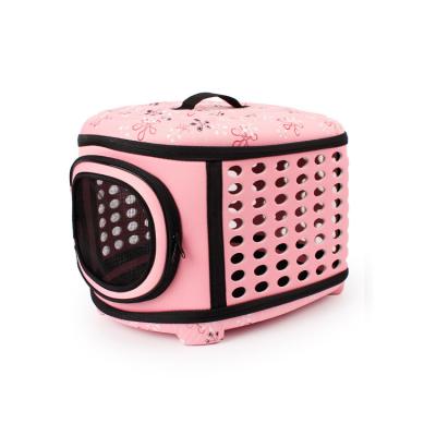 China Breathable Folding EVA Pet Bag Portable Pet Handbag Dog Cat Travel Carrier for sale