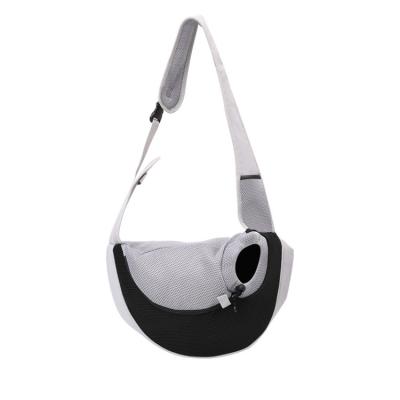 China Viable Padded Shoulder Dog Cat Sling Carrier Small Pet Adjustable Breathable Cross Bag for sale