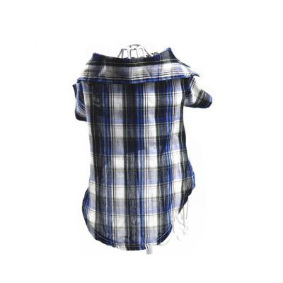 China Viable Fashionable Hot Sale Spring Summer Dog Plaid Shirt British Pet Clothes for sale