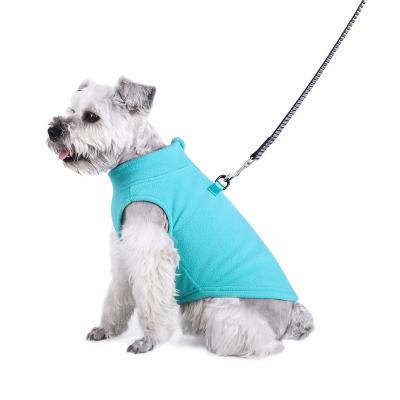 China Fleece Zipper Vest Style Autumn Winter Pet Sweatshirt Sustainable Pet Clothes for sale