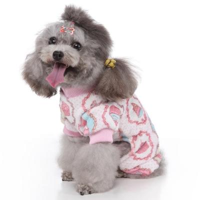 China Sustainable Wholesale Halloween Christmas Pet Clothes Autumn Winter Dog Clothes Cute Printing Clothes for sale