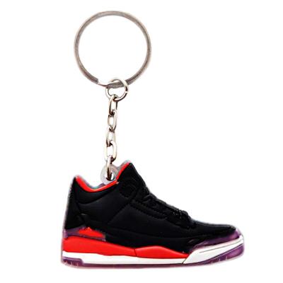 China Promotion gift made in china fashion custom key chain sports bus bicycle running shoe 3d cute soft key chain sneaker for logo for sale