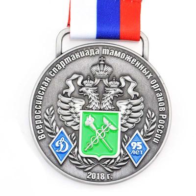 China New Global Metal Medal Factory Price Medal Custom Finisher Sports Medal With Ribbon for sale