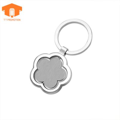 China Batch Production Zinc Alloy Logo Id Shape Cute Spinning Custom Made Cheap Lucky Metal Kawaii Keychains for sale