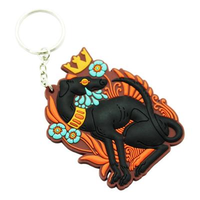 China Hot Sale Soft Key Chain Promotion Gift Factory Animal Food PVC Custom Cute Logo Keychains for sale