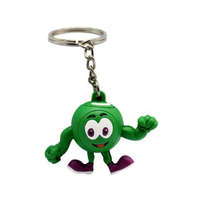 China Custom Custom Birthday Design Sweet Brand PVC 3D Rubber Key Chain for sale