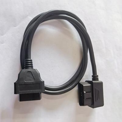 China Schwarze stabile Erweiterung OBD2 verkabeln 16 Pin Male To Female Length 150cm zu verkaufen