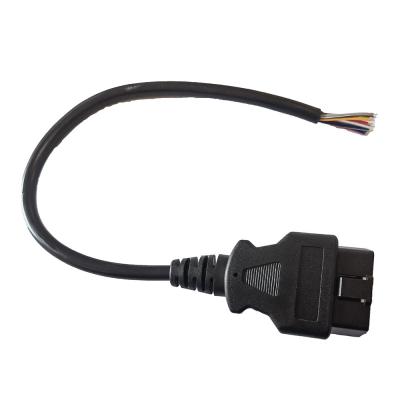 Chine câble d'interface de 12V 24V OBD2, femelle de haute performance pour ouvrir le câble à vendre