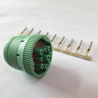 China Conector hembra verde de Deutsch J1939, conector automotriz de 9 Pin OBD en venta