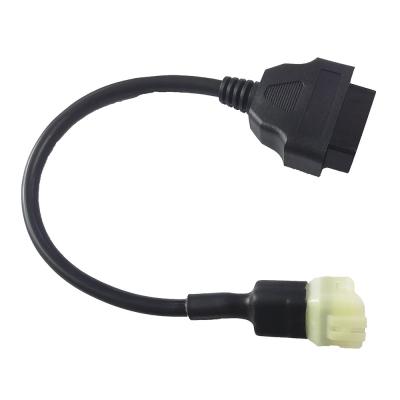 China El control de diagnóstico negro de la motocicleta telegrafía 3 Pin Connector To 16 Pin Female en venta