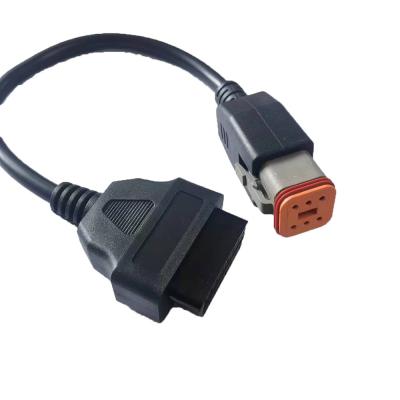 China Femenino al artículo del cable de 6 Pin Motorcycle OBD con el conector de diagnóstico en venta