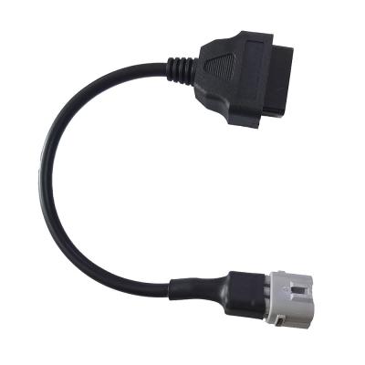 China Cable de diagnóstico estable de OBDII, cable eléctrico de la motocicleta de la longitud los 30cm en venta