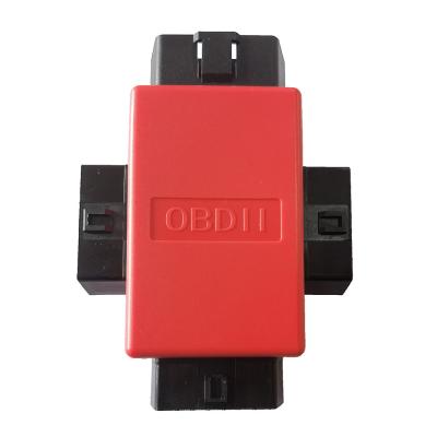 China Conector macho 16pin de OBD2 OBD II ao adaptador fêmea 1 do OBD da tomada 3 ao conversor do divisor do cabo de 3 OBD à venda