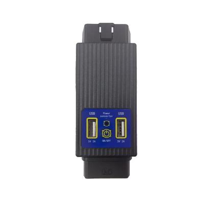 China Auto de Convertormannetje van de Autoobd2 16 Pin Connector Adapter Obd Housing Macht aan Wijfje + 2USB Te koop