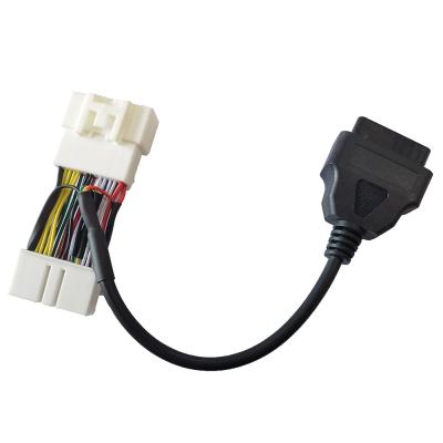 Китай Кабель блока развертки OBD2 конюшни 30cm для материала PE PVC Pin автомобиля 26 продается