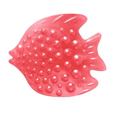 China New Design Sustainable Fish Shaped PVC Bathroom Hotel Mini Batub Mat for sale