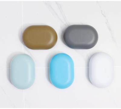 China Modern Wholesale Stone Soap Box Bathroom Drain Water Dish Tray Soap Storage Case for sale