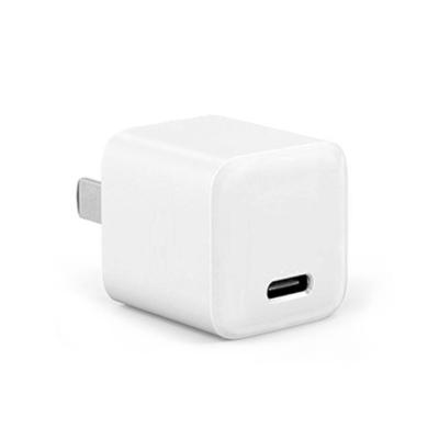 China PD Mini Portable Quick Charger / QC 3.0 WELUV 20W Wall Charger Left Quick Charging Type C Wall Charger PD QC3.0 USB Charger for sale