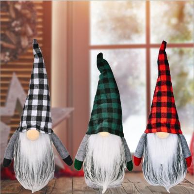 China Faceless Pendant Gift Forest Doll Christmas Tree Decor Forest Old Man Pendant Home Christmas Ornament Christmas Lattice Doll Pendant for sale