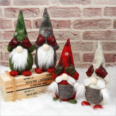 China 2021 Hot Selling Cute Christmas Gift or Decoration Blanket Eyes Style Gnomes Santa Elf Hanging Christmas Ornament Plush Doll Christmas Tree Decoration for sale