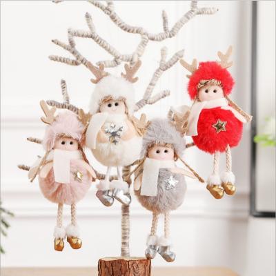 China Christmast Ornament 2020 Hanging Legs Love New Dolls Little Dolls Angels Plush Decorations Hot Sale Pendant Christmas for sale