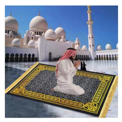 中国 designer rugs and blankets living room luxury portable custom 3d prayer rug printed prayer rug washable high quality 販売のため