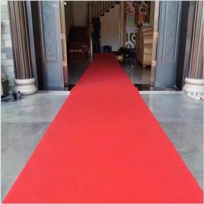 China Large Washable Carpets And Blankets Living Room Red Carpets For Event Wholesale Nonwoven Wedding Carpet for sale