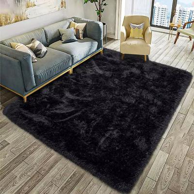 China Washable Dye By Knotting Gradient Pv Velvet Soft Plush Rug For Living Room To Customize Rug Area Rugs for sale