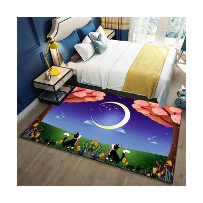 China Washable Cartoon Blanket Carpet Karpet 3d Living Room Floor Mat Kids Carpet Te koop