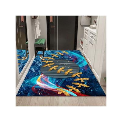 Κίνα Washable Front Door Nordic Style Carpet Geen Rug and Gold Area Rugs προς πώληση