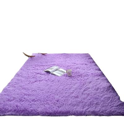 China Modern Home Tie Dye PV Fluffy Velvet Anti Slip Covers Living Room Carpet For Bathroom for sale