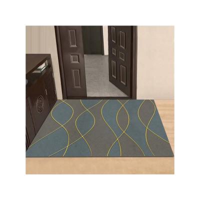 Cina Marble Type Designs Door Mat Hot Price New Marble Designs Pattern Stitching Floor Mat Door Mat For Home in vendita