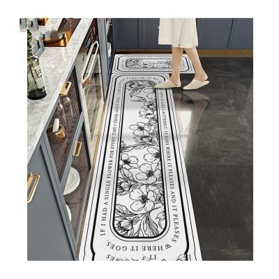 中国 Cartoon Anti Slip Washable Outdoor Covers 3D Printed PVC Carpet Light Luxury Waterproof Kitchen Mat Dustproof Coil Door Mat 販売のため