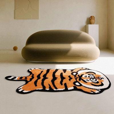 中国 Funny Plant Mat Anti-fatigue Rugs Washable And Fluffy Imitated Blankets Cashmere Tiger Blanket 販売のため