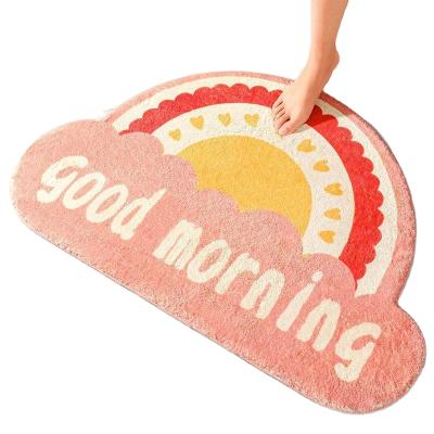 중국 High quality dustproof washable mat boho blankets bathroom cartoon 3d carpet faux wool rug 판매용